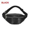 High Fashion Ladies Fashion Leather Belt Zipper Large Capacity Waist Bag Sports Shoulder Bag