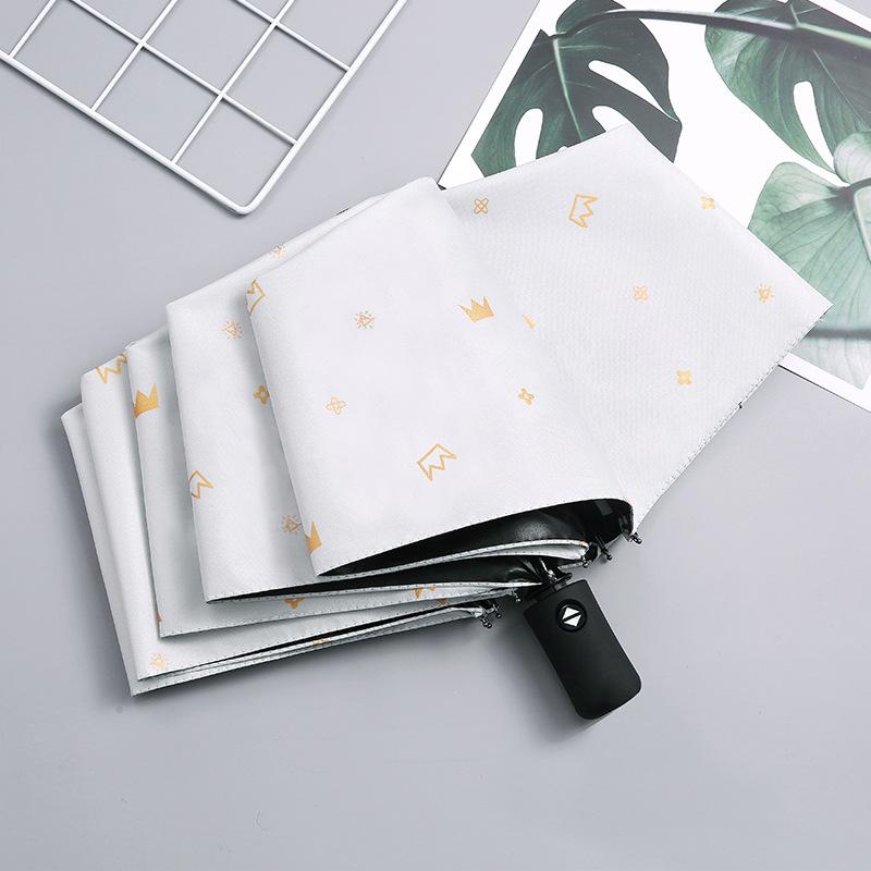 Складной автоматический зонт для мужчин и женщин, студентов, милый зонт от солнца, солнцезащитный козырек, анти-ультрафиолетовый дождь и солнечный зонт двойного назначения