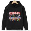 Soft Children Hoodie, Block Game Character Grid Cartoon Print Pullover Sweatshirt, Autumn Winter Casual Sport Long Sleeve Top For Kids Daily Wear