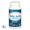 GNC Folic Acid 800, 100 Tablets, 3 Count,Korean Health Food