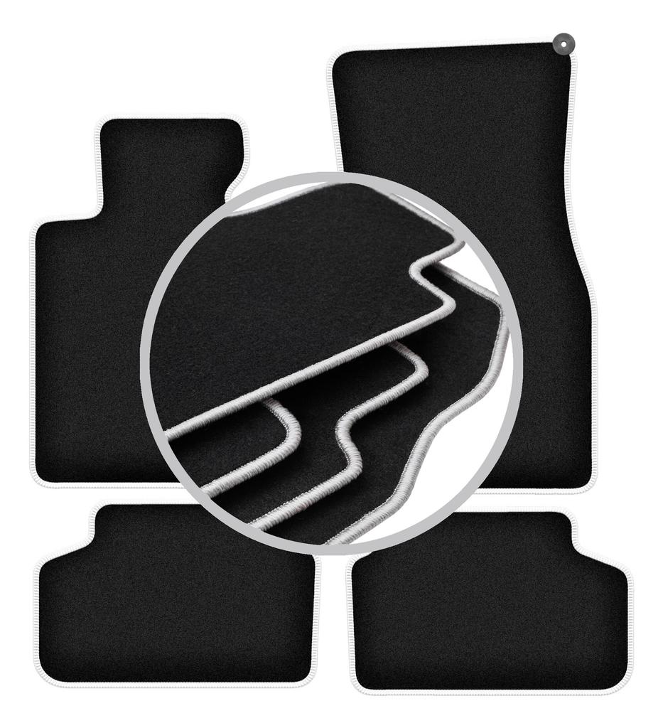 CARLUX-SILVER car mats for: BMW 5 G31 touring, station wagon (2017-)
