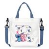 Cute Canvas Bag Anime Cartoon Print Shoulder Bag To Work Commuter Messenger Bag Woman