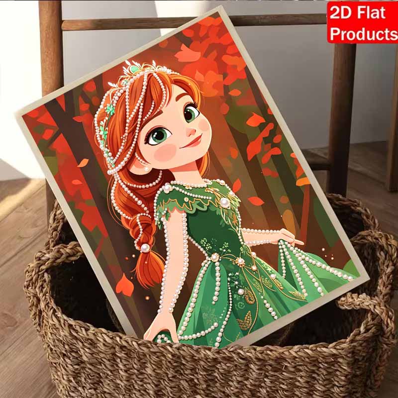 Disney DIY Жемчужная живопись Замороженная Анна Домашнее украшение стен Жемчужные драгоценные камни Картины Поделки Домашнее украшение