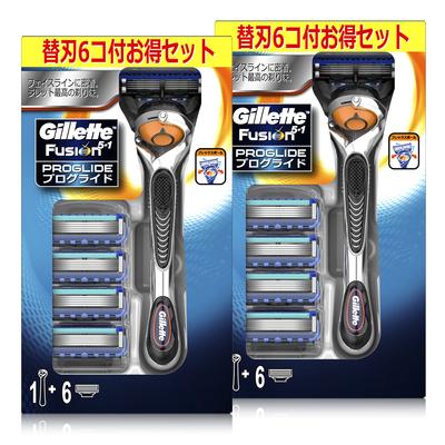 Держатель для бритвы Proglide ручной 6 запасных лезвий x 2 комплекта основные блоки 12 запасных [Оптовая покупка] + (2 + лезвия)