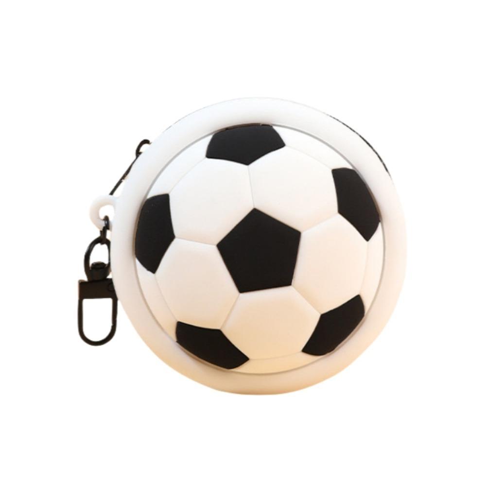 Soccer Sports Series Coin Purse Wallet Tennis Silicone Earphone Bag Basketball Purse Bag Travel