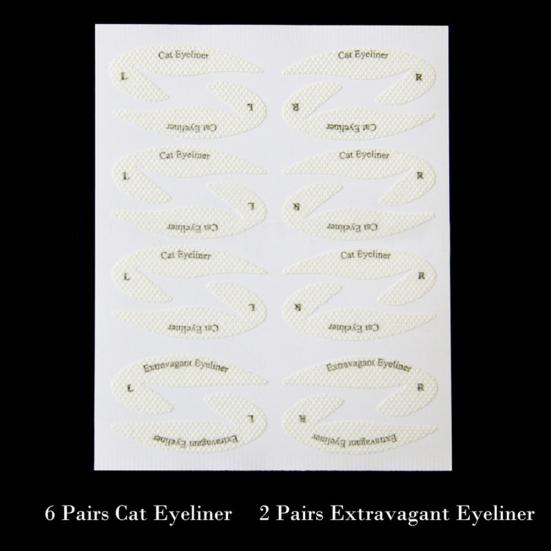 32шт быстрая подводка для глаз липкие трафареты косметические тени для век инструмент для макияжа бровей