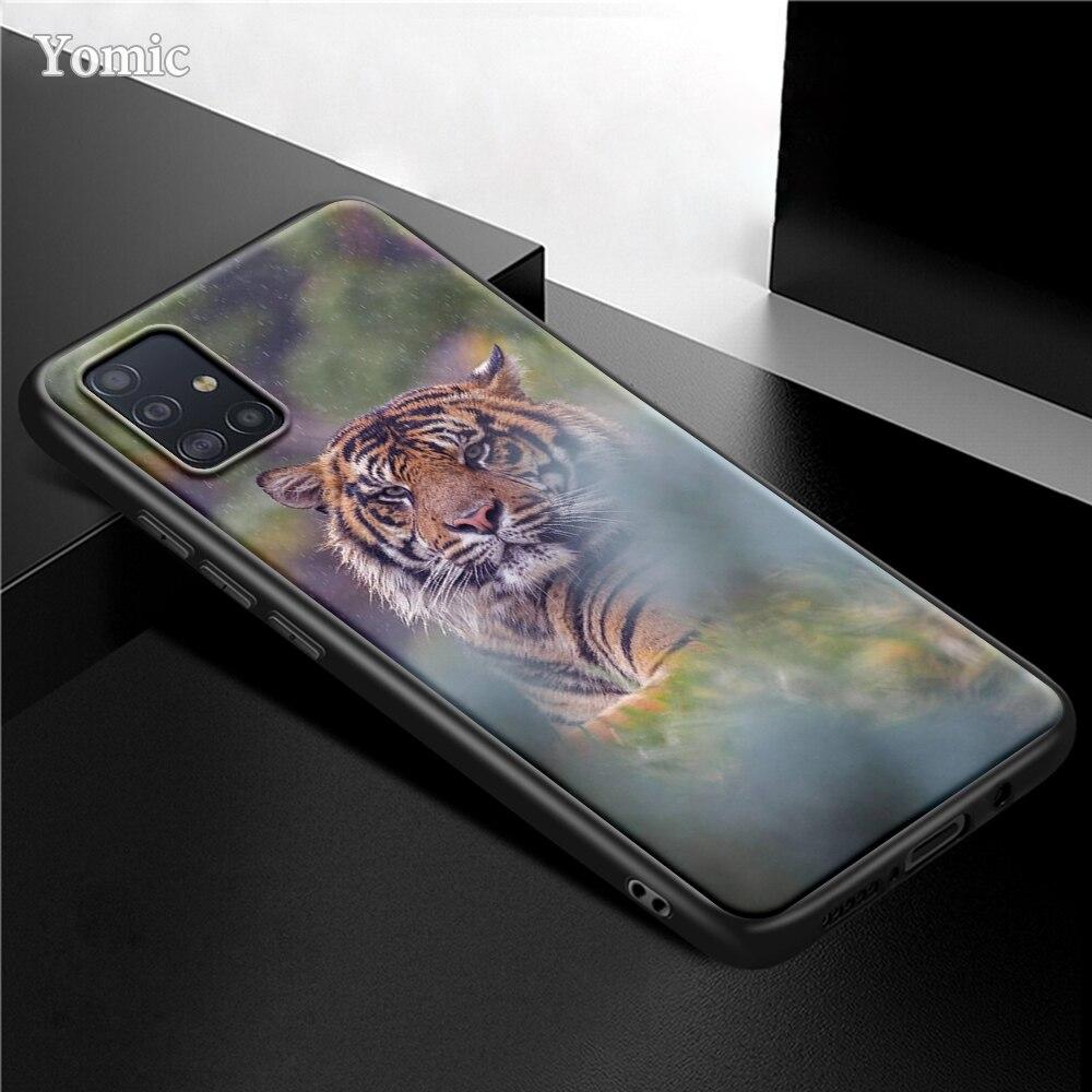 Чехол King Tiger Lion для Samsung Galaxy S21 Ultra A51 A71 A52 A72 5G S20 FE A50 A70 A41 A31 A30 A21s, черный чехол из ТПУ