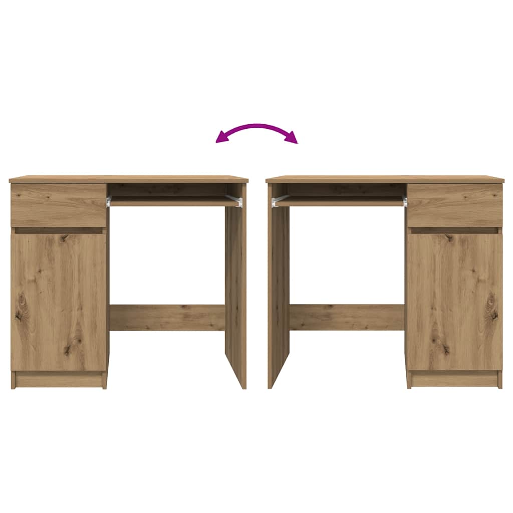 Artisan Oak Desk 86 x 49 x 76 cm Particleboard