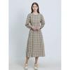 Ozoc Women S Check Long dreSS