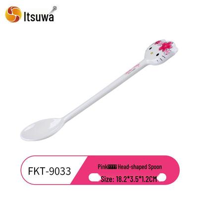 Набор меламиновой тарелки с отделениями и ложки Hello Kitty от Wuhe