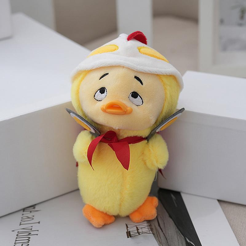 1 шт. плюшевый брелок утка школьный рюкзак кулон большие утки смешные грустные утки мультфильм шарм для мальчиков девочек торговый автомат