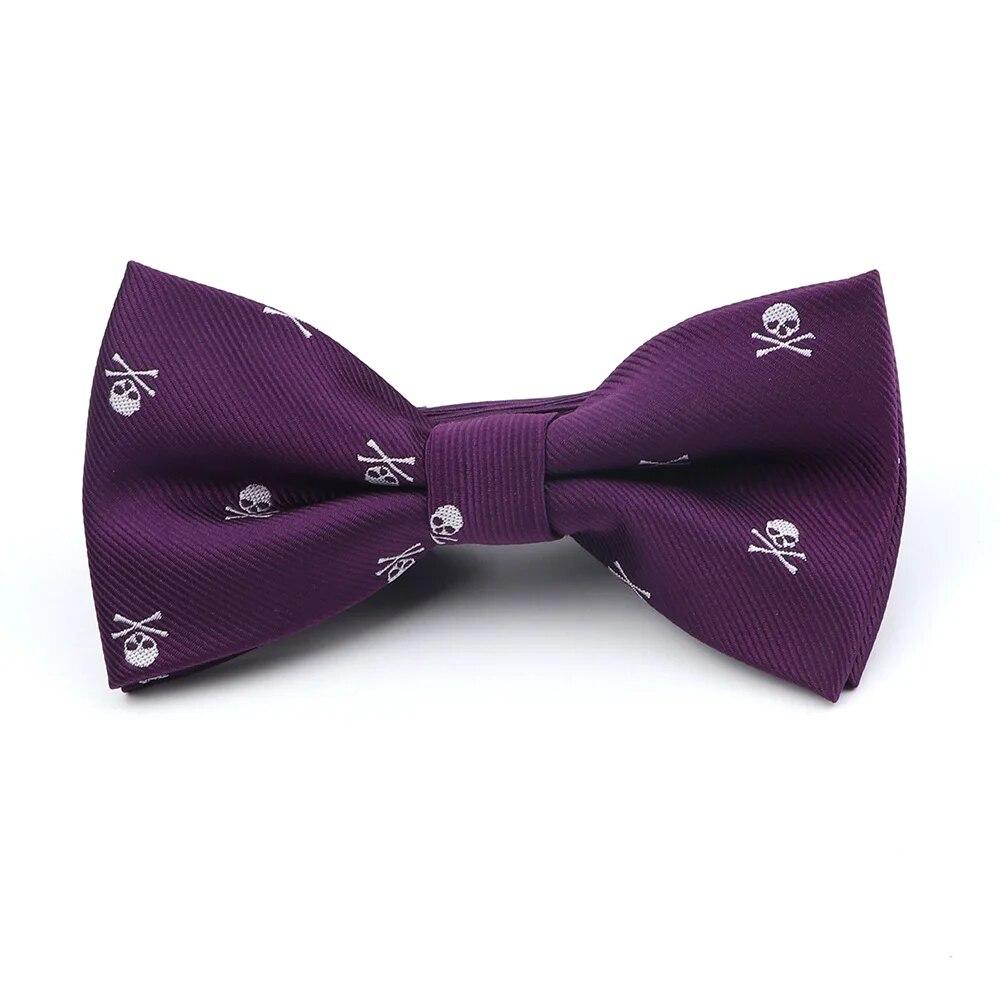 Галстуки с черепом, для мужчин и женщин, классические, полиэстеровые галстуки, модный галстук, вечеринка на Хэллоуин, галстуки