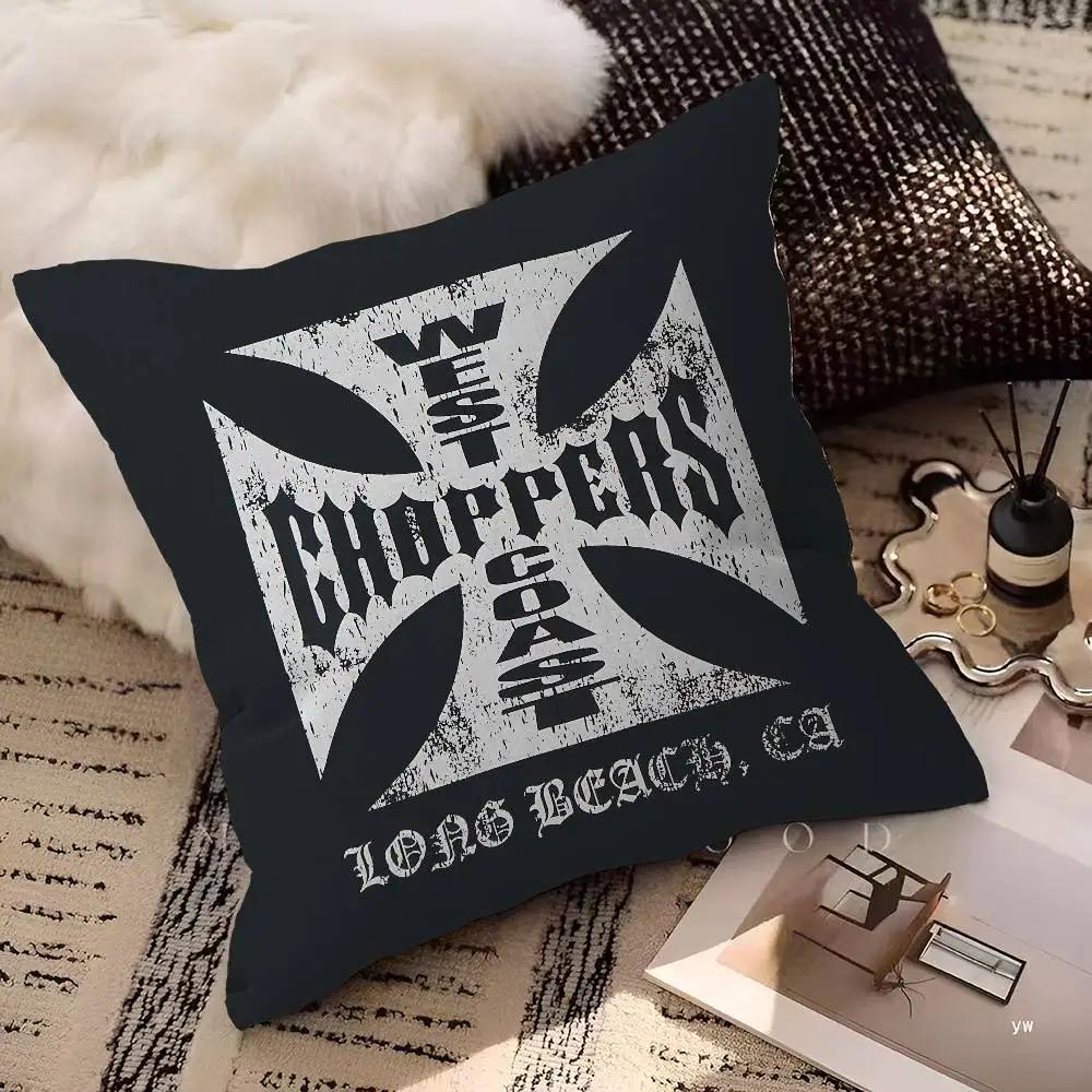 West C-Coast C-Choppers Pillow Cover For Bedroom Room And Living Room Sofa Decorative Cushion Cover