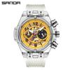 Мужские кварцевые часы Sanda «Звездное небо» - Бестселлер с романтичным дизайном сияющих звезд