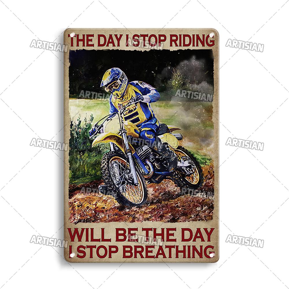 Retro Motorcycle Metal Tin Sign Classic Metal Plaque Man Cave Garage Wall Decorative Rusty Metal Sign Industrial Decor