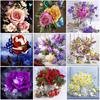 DIY 5D алмазная живопись ваза Алмазная вышивка роза вышивка крестиком полная круглая дрель из смолы домашний декор ручной подарок