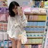 Y2k Harajuku Kawaii Hoodie Women Japanese Fashion Cute Casual Cat Print Soft Gril Loose Sweatshirt Preppy Style