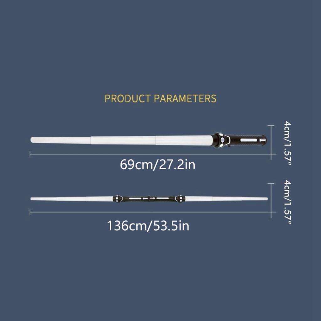 2 In 1 7 Colors Changing Light Up Sword Expandable Light Sword with Sound Cosplay Toy for Kids