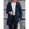Осень и зима Новая теплая модная вертикальная полосатая двухсторонняя флисовая куртка с капюшоном