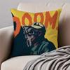 MF DDoom Madlib Cushion Cover Pillowcase Antidustmite Invisible Zipper Short Plush Sofa Cushion