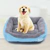 Rectangle Fluffy Dog Bed Washable Plush Pet Bed with Bolster Neck Support Comfy Warm Puppy Bed for Indoor Cats Small Medium Dogs