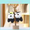 Schnauzer Plush Doll Keyring With Pp Cotton Filling For Gift And Decoration