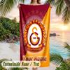 Beach Towel Galatasaray FC Print Custom Name Text Soft Towel for Swimming Pool