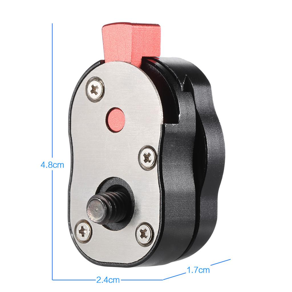 Mini Quick Release Plate for LCD Monitor Friction Aticulating Arm LED Light Camera Camcorder Rig