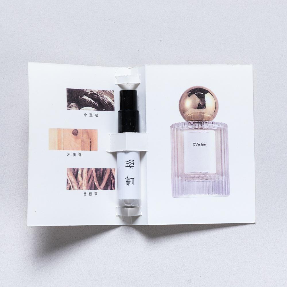 Men's and Women's Perfume Vietnam Card Perfume Lasting Blue Wind Chimes Reverse Encounter Q Version Trial Pack 1ml