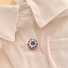 1PC Shirt Cufflinks Fashion Blouses Accessories Rhinestone Button Covers Accessory for Dresses Women