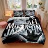 Michael Jackson Pop Print 3Pcs Bedding Set,Duvet Cover with 2 Bedro,Pillowcase Home Birthday Gift
