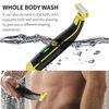 Men Electric Shaver with 4 Guide Combs Brush Waterproof Rechargeable Mini Travel Razor Portable Hair Beard Trimmer Remover Tool Father Boyfriend Gift