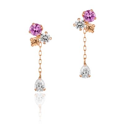 Серьги из розового золота 10 карат 111616153112 4℃ (4 ℃) (PG)