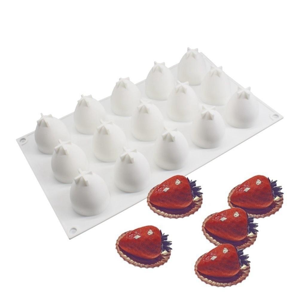 DIY Strawberry Mold Silicone Cake Mold Party Decorations Jelly Pudding Mold Wedding Cakes