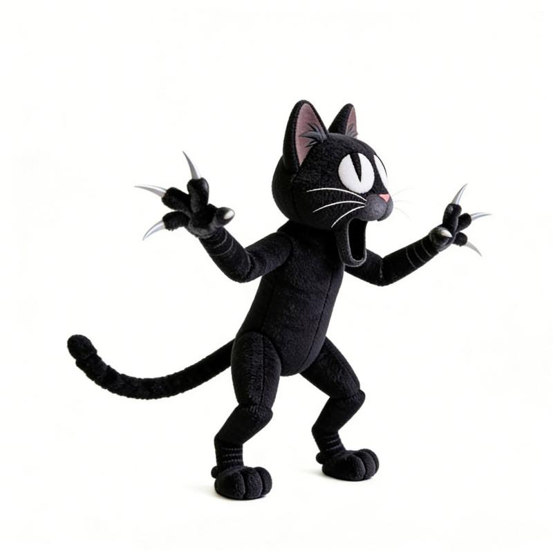 Hot  99 Nights In The Forest Black Cat 99nights Plush Doll Cute Anime Peripherals Toy Birthday Christmas Gift