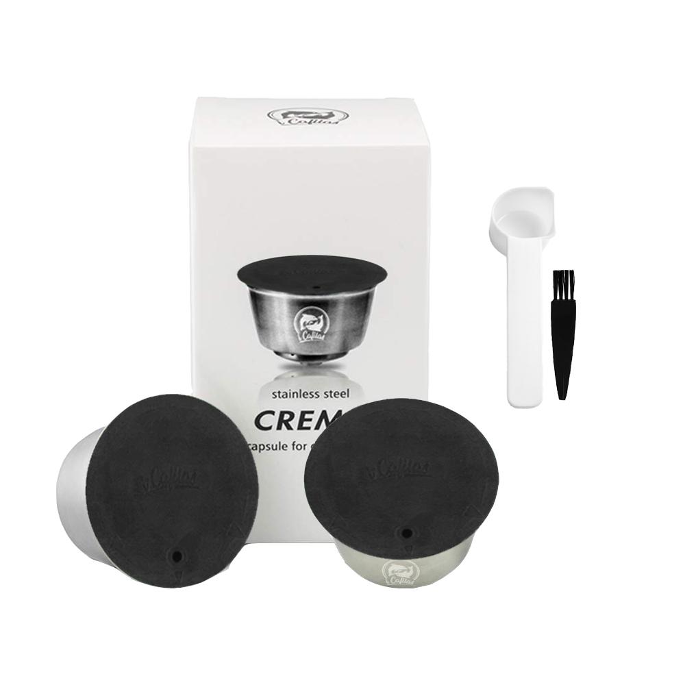 Многоразовая кофейная капсула-чашка, совместимая с Nescafe Dolce Gusto Lumio, с многоразовым фильтром, корпус из нержавеющей стали, крышка оригинального дизайна