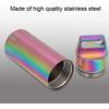 Portable Cases,Metal Pocket Boxes Keychain for Purse for Travel, Waterproof Daily Container Holder for Men and Women Elderly(Colorful)
