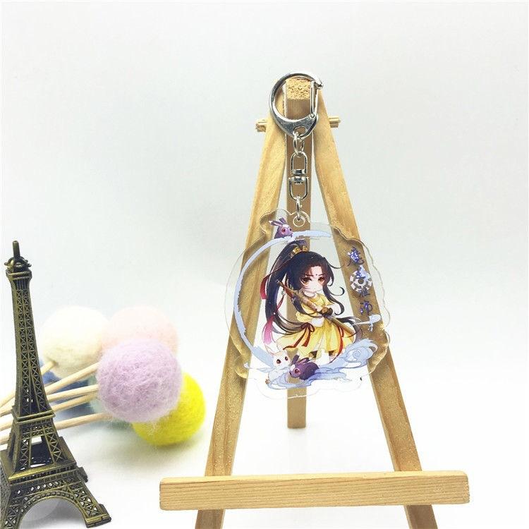 Аниме игры Вэй Усянь Лан Чжань персонаж мультфильма акриловый брелок металлическое кольцо автомобильная сумка украшение для ключей аксессуар подарок аниме подарки кулон