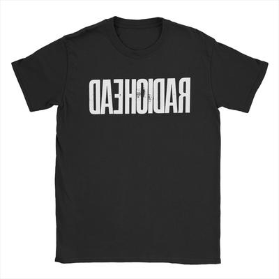 Мужская футболка Radiohead из хлопка, винтажная футболка с коротким рукавом и круглым вырезом, футболка для взрослых.