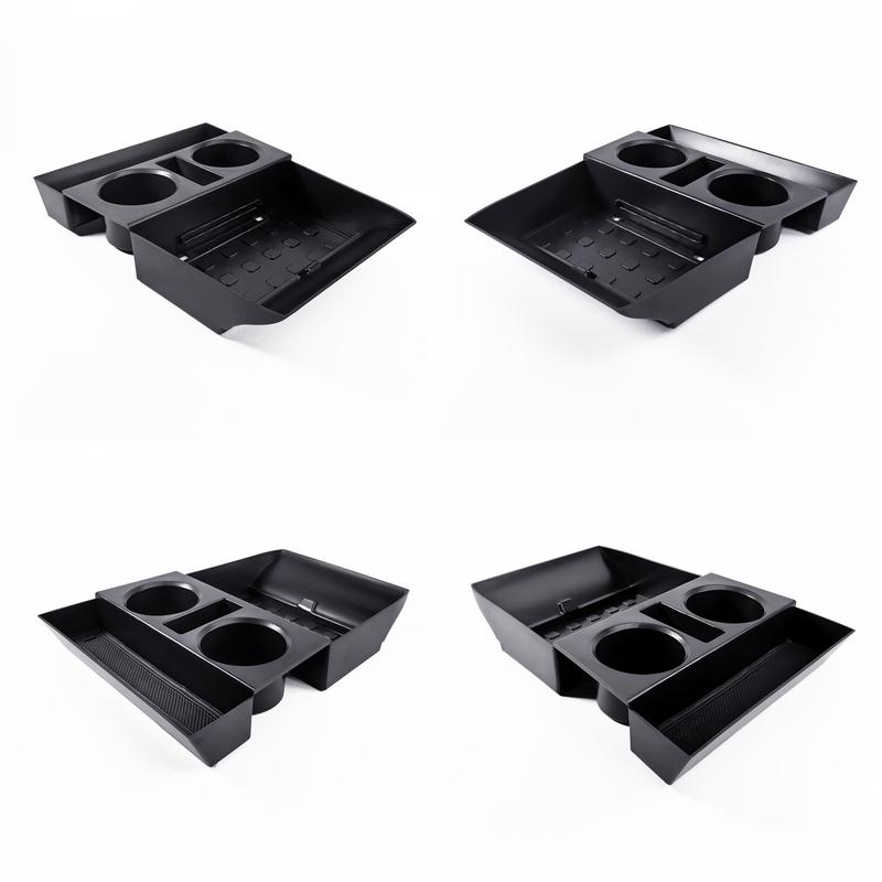 For Hyundai Santa Fe 2024 2025 Car Center Console Box Central Lower Layer Storage Tray Organizer Stowing Tidying Accessories