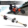 Motorcycle Steering Damper, Aluminum Universal Motorcycle Steering Damper Stabilizer for MT10 MT 07 MT09 Long Type