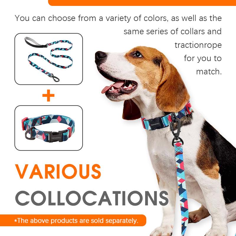 Ошейник для собак, регулируемый, мягкий, нейлоновый, прочный, с металлической пряжкой, для маленьких, средних, больших собак, гуляющих на открытом воздухе