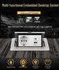 Pop-up 13A/16A Multi-functional Three-hole Desktop Socket with USB-C