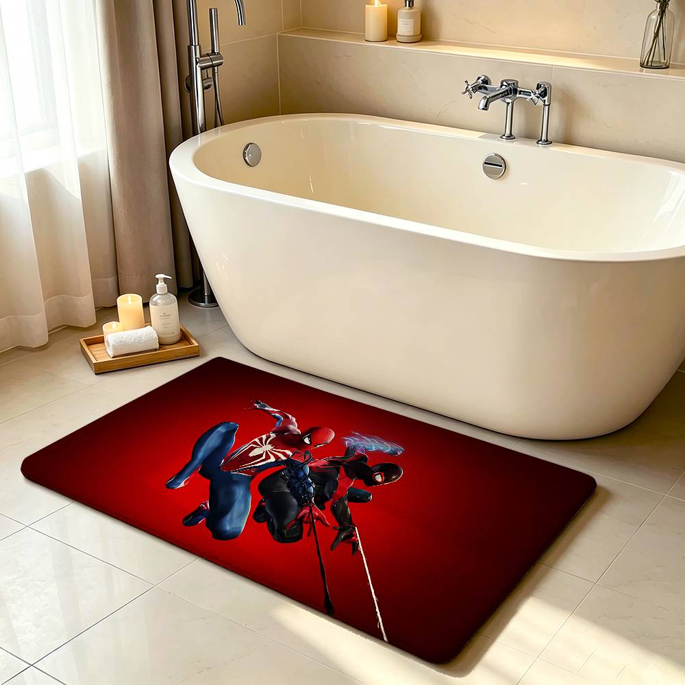 Cool S-Spider-Mans Carpet Bathroom Anti-slip Mat Door Mat Home Decoration Mat Entrance Door Mat Scratch-resistant Door Mat