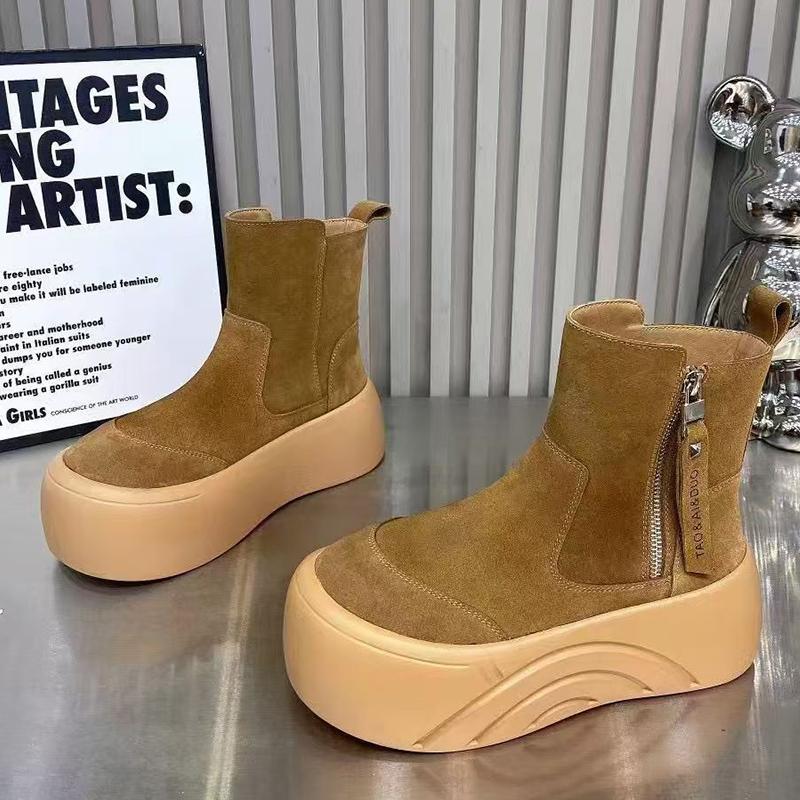 Леопардовая платформа женские зимние ботильоны замшевые туфли на плоской подошве зимняя мода ботинки 2024 тренд дизайнерские удобные ботинки для ходьбы женские