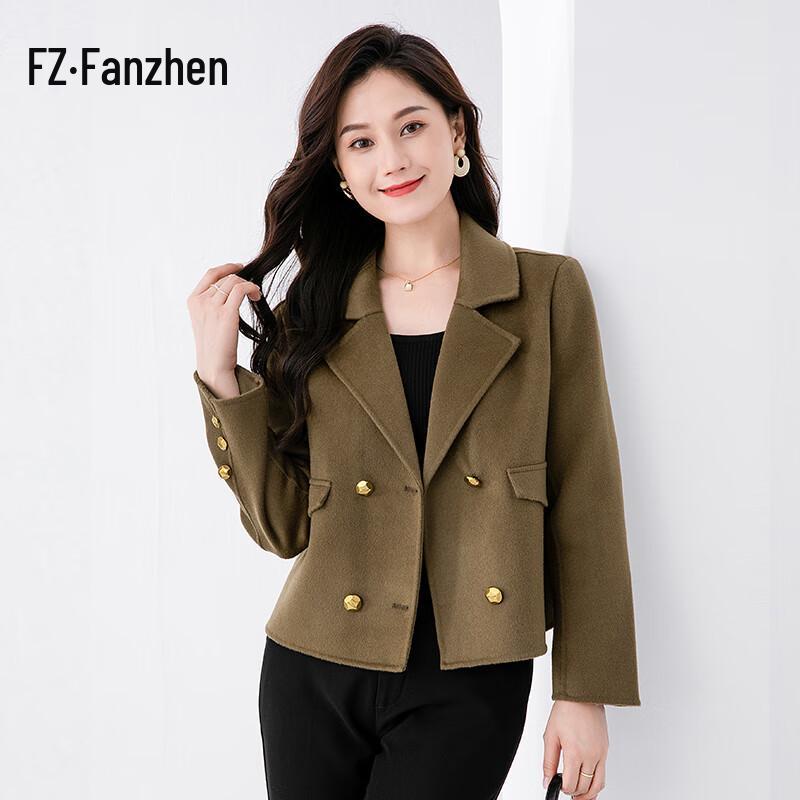 Женское короткое пальто Fanzhen из смесовой шерсти для миниатюрных