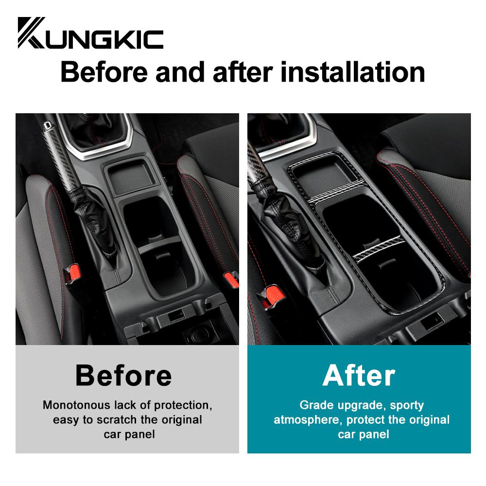 Soft Carbon Fiber Gear Shift Panel Sticker For Subaru WRX VB/WRX STI 2022 2023 2024 2025 2026 LHD RHD Car Interior Accessories