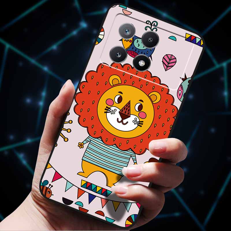 3D Flowers Emboss Fundas For Poco X6 Pro Case Soft Silicone Phone Case for Xiaomi Poco X6 Pro Poco X 6 Pro X6Pro Pocox6 Pro Bags