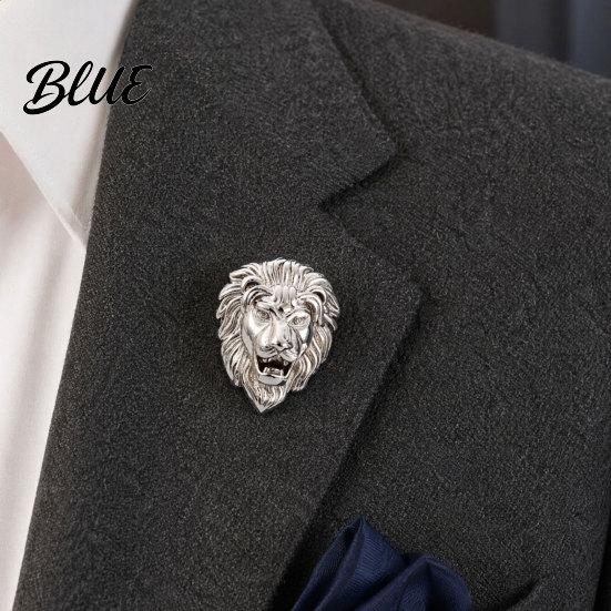 Брошь-булавка Животное Универсальная в форме животного с гальваническим покрытием Лев Пиджак