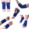 Blue Elastic Knee Support Brace Ankle Therapy Wrist Support Elbow Support Knee Pads Ankle Support